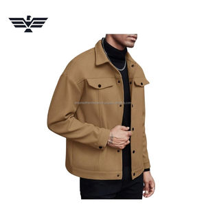 Chemise-veste en laine de qualité supérieure pour homme, écologique, respirante, moderne, décontractée, à boutons - Product Image 6