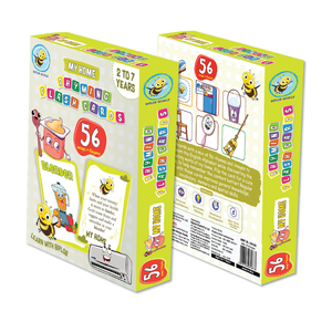 Biplob's My Home Flash Cards 28 Double-Sided Paper & Cardboard Picture & Rhyme Cards for Alphabet Vocabulary Learning Ages 2-7 - Product Image 6