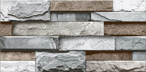 CMC Factory Glazed Glossy Ceramic Exterior Tiles 25x50 Outdoor <b>Wall</b> Stone Looking <b>for</b> Villa <b>Decor</b> - Product Image 6