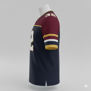 Jersey de Fútbol Americano Personalizado al Por Mayor, Ropa Deportiva de Alta Calidad, Manga Corta, Invierno, Unisex, Servicio OEM, Logotipo Frontal - Product Image 3