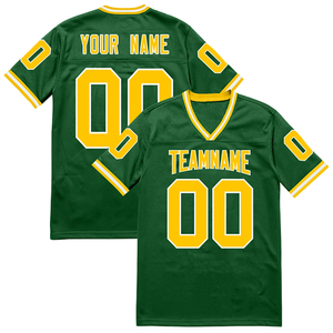 Maillot de football américain personnalisé professionnel, respirant, à manches courtes, imprimé sur le devant, séchage rapide, léger, athlétique - Product Image 5