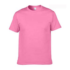 T-shirt d'été 100% coton de haute qualité pour hommes Logo personnalisé avec tissu tricoté brodé - Product Image 3