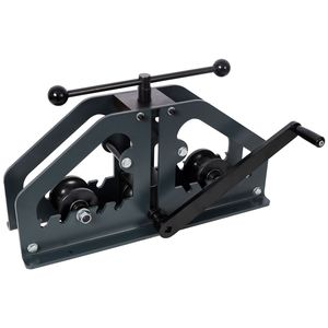 Curvatubi a rullo grigio con 3 matrici, macchina curvatubi per tubi tondi, strumento essenziale per la curvatura - Product Image 6
