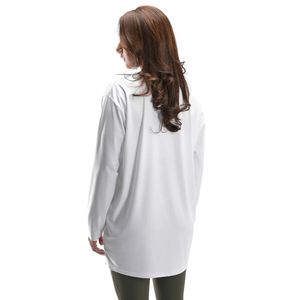 Camiseta Deportiva de Manga Larga para Mujer, Color Blanco, Transpirable, de Secado Rápido, Ligera, para Gimnasio, Fitness, Running y Entrenamiento - Product Image 2
