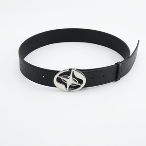 Ceinture en cuir de vachette pour femme, nouvelle collection, décontractée, passe-partout, avec boucle lisse, style coréen simple et tendance, longueur personnalisable, en stock - Product Image 6