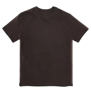 T-shirt en coton biologique respirant et écologique, coupe régulière, manches courtes, grande taille, personnalisable, couleur unie, vente en gros OEM - Product Image 1
