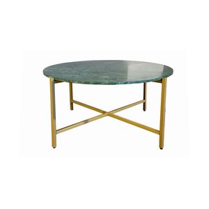 Elegant Sturdy 17\" Green Marble Nesting <b>Table</b> with Golden Metal Frame Luxurious <b>Space</b> <b>Saving</b> Design Coffee <b>Tables</b> - Product Image 3