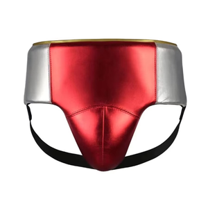 Protège-entrejambe élastique personnalisé avec logo, nouveau design, style kickboxing et arts martiaux, en coton et plastique pour la sécurité sportive - Product Image 1
