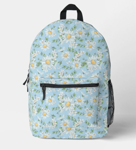 Stylish Floral <b>Backpack</b> Featuring Zipper Lightweight Construction Large Capacity Comfortable <b>Straps</b> Vibrant Botanical Patterns - Product Image 1