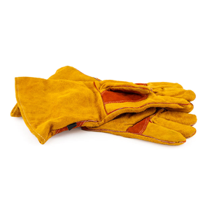 Guantes de soldadura de cuero vacuno suave de alta resistencia con puño largo, en oferta. - Product Image 5
