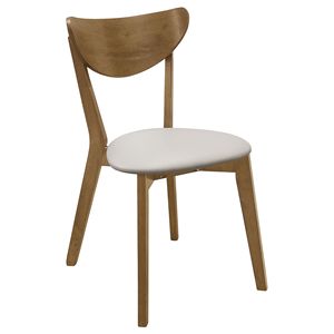 Juego de 2 sillas de comedor con respaldo curvo en color tostado y castaño - Product Image 3