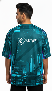 Camiseta Sublimada Oversize de Moda para Hombre, Estilo Casual Urbano y Holgado - Product Image 4