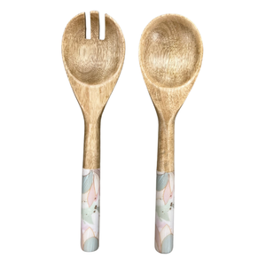 Top Seller Top Quality Wooden Salad Serving Set Handmade <b>Spoon</b> Fork 2 Pcs for Dining <b>Soup</b> Serving <b>Spoon</b> Set Table Decorate - Product Image 1