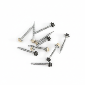PDC Model 12 Flat Head Self Drilling <b>Screw</b> Bonded EPDM Washer Carbon Steel Class 4.8/6.8 Chrome Plated Zinc/<b>Galvanized</b> Coating - Product Image 5