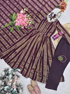 Vestido de Fiesta de Seda con Bordado Intenso para Mujer, con Lentejuelas, Diseño de Diseñador, Manga Larga, Listo para Usar, Estilo Étnico - Product Image 3