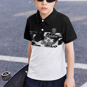 เสื้อโปโลกอล์ฟเด็กขายตรงจากโรงงาน เสื้อกอล์ฟเด็กชายใส่สบาย ชุดกีฬาสำหรับเด็ก ผ้าแห้งเร็ว คุณภาพดี - Product Image 5