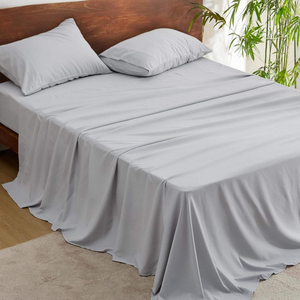 100% Organic Bamboo <b>Flat</b> <b>Fitted</b> <b>Sheet</b> Sets Included 1 <b>flat</b> 1fitted <b>Sheets</b> 2 pillow Cases - Product Image 1