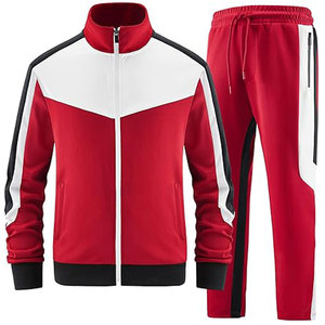 Conjunto Deportivo Informal de Fútbol para Niños, Invierno, con Pantalones de Chándal Ajustados, Color Rojo y Blanco - Product Image 4
