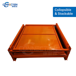 Boîte à palettes en acier pliable robuste sur mesure pour le stockage en entrepôt - Product Image 3