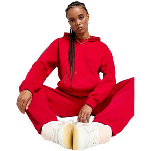 Prix abordable : Ensemble de survêtement oversize pour femme en molleton polyester/coton, respirant et épais, avec pantalon de survêtement ample - Product Image 2