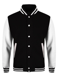 Wholesale Customized Bulk Orders OEM ODM Service 2025 <b>Winter</b> Letterman Varsity <b>Jacket</b> Embroidery Sporty Stand Breathable Stylish - Product Image 1