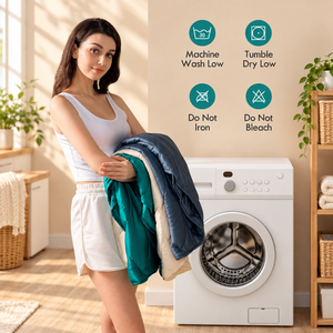 ผ้าห่มถ่วงน้ำหนักสำหรับผู้ใหญ่ |   ผ้าห่มน้ำหนัก 5 ปอนด์ รุ่น Heavy Comfort |   ผ้าห่มซักเครื่องได้ ขนาด 23x29 นิ้ว |   ผ้าห่มนุ่มสบายบรรจุเม็ดแก้ว - Product Image 2