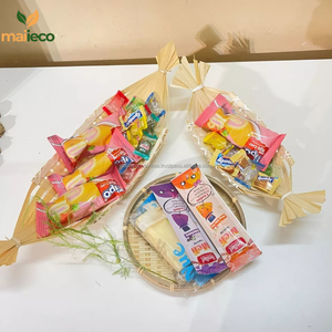 Plateau de service en bambou naturel fait à la main Assiette plate écologique pour sushi, collations et usage quotidien - Product Image 1