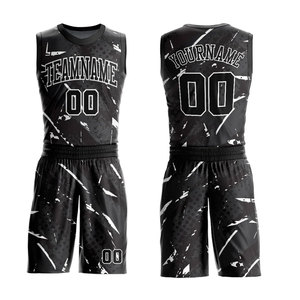 Sublimation Basketball Uniform for Unisex Adults Plus Size Anti-Bacterial Anti-UV UPF 50+ Quick Dry Breathable Sleeveless 100% - Product Image 1