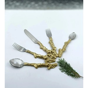 Hot Selling Durable Rust Resistant Stainless Steel Mirror Polished Cutlery Set Including 2 Spoon , <b>Knife</b> & Fork Eye Catching Set - Product Image 4