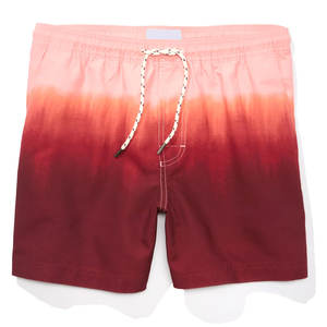 Unisex Premium <b>Swim</b> <b>Shorts</b> | Crimson Red Ombre Tie-Dye Quick-Dry Anti-UV Windproof Beach Trunks Urban Summer Surf Wear <b>Shorts</b> - Product Image 1