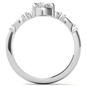 Pear Cut Moissanite <b>Solitaire</b> <b>Ring</b> 925 Sterling <b>Silver</b> 14K Gold Plated Prong Setting Luxury Engagement Wedding Jewelry - Product Image 2