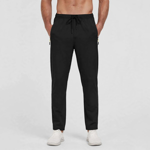 Pantalon de jogging décontracté gris pour homme Protego, 100 % coton, taille mi-haute, élastique à la taille, cordon de serrage, respirant, séchage rapide, automne - Product Image 1