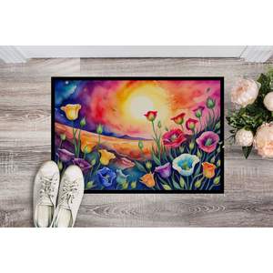 Lisianthus Color Non-Slip Indoor/<b>Outdoor</b> <b>Door</b> <b>Mat</b> 24H X 36W Low Pile Washable Rugs for Entryway Front <b>Door</b> - Product Image 2