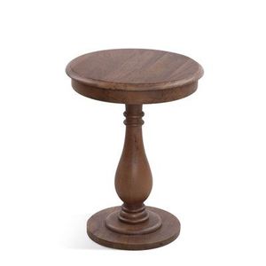 Table d'appoint en bois aux tons chauds, apportant un confort naturel et une douceur visuelle aux pièces. - Product Image 5