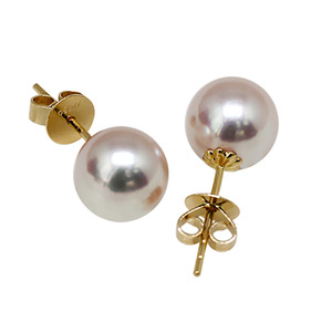 Anillo de Perlas de Agua Dulce Naturales Aurora de 5-9 mm en Oro de 18K para Mujer, Diseño Simple de Bombilla Pequeña, Plata de Ley 925 - Product Image 3