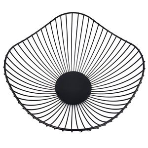Corbeille à fruits en fil métallique ondulé, panier à légumes créatif et moderne pour centre de table, salon, cuisine, garde-manger, bureau - Product Image 6