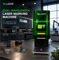 Graveur laser double source lumineuse 60W MOPA et 40W Diode pour marquage couleur sur métal et découpe de matériaux non métalliques