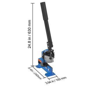 Cesoia Manuale da 5 Pollici per Lavorazione Lamiere Metalliche, Taglierina da Banco HS 5, Materiale Q235, Ingranaggi per Lavorazioni Artigianali in Acciaio Spesso - Product Image 4