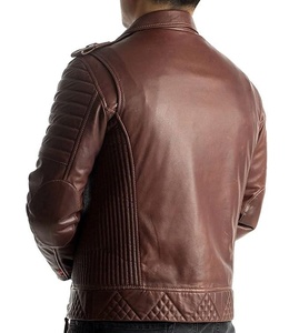 Chaqueta de Cuero Genuino para Hombre, Estilo Invernal, Chaquetas de Cuero a la Moda para Hombre, Costuras Resistentes, Ajuste Cómodo AI-LJ-061 - Product Image 5