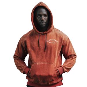Wholesale Pullover Oversize <b>Hoodie</b> <b>Men</b> Hip Hop Cotton Blended <b>Oversized</b> Thermal Plain Pullover Hoodies With Custom Print - Product Image 1