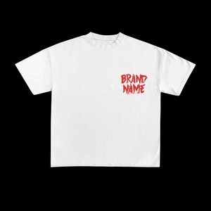 Camisetas de Hombre con Cuello Redondo 100% Algodón, Personalizadas, de Última Tendencia 2026, Corte Holgado, Precios al por Mayor - Product Image 2