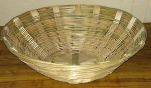Cesta de Almacenamiento de Bambú Hecha a Mano en India con Asa, Cesta Utilitaria de Bambú Tejida Natural, Almacenamiento y Organización del Hogar, Económica - Product Image 4