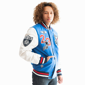 OEM Manufacturer Custom Chenille Patches Embroidery Fleece Homme <b>Leather</b> Sleeves College Letterman Varsity <b>Jacket</b> - Product Image 1