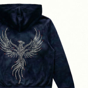 Conjunto Deportivo de Hombre, Corte Ajustado, Terciopelo, Sudadera con Cremallera y Pantalones Jogger, Moda de Lujo, USA Europa, Maluza LuxeStreet X - Product Image 2