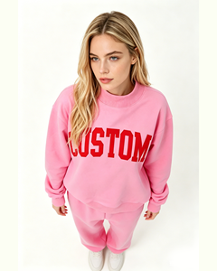 Sweat-shirt à col montant pour adolescentes 2027, pull court oversize, hauts d'hiver amples à manches longues pour femmes - Product Image 6