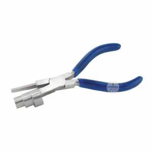 Alicates de conformado de 3 pasos con punta redonda y cóncava de acero inoxidable de 5.5 pulgadas para doblar alambre, hacer bucles, fabricar pulseras y proyectos de bricolaje - Product Image 3