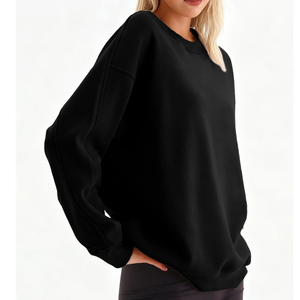 Newest Style Ladies Streetwear Winter Fashion Clothing Oversized <b>Sweat</b> Shirts <b>Top</b> Seller Lightweight women's sweatshirt - Product Image 4
