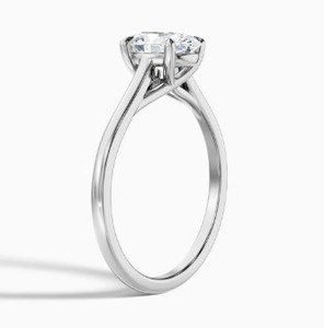 Oval Cut Moissanite Engagement Wedding Anniversary <b>Ring</b> <b>925</b> Sterling <b>Silver</b> 18k Gold Elegant Dainty Minimalist Promise <b>Ring</b> - Product Image 4