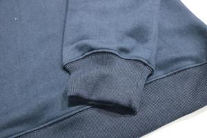 Sudadera con Capucha Azul Marino de Hilos Finos Hechos a Medida 100% Algodón para Invierno - Product Image 2