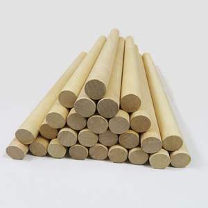 Most Sell 2026 year Unfinished Wooden Dowel Sticks Round <b>Basswood</b> Craft Rods Natural Material DIY Projects Tabletop Decorations - Product Image 4
